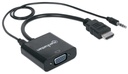 Manhattan Convertidor HDMI Macho - VGA Hembra, Negro SKU: 151559