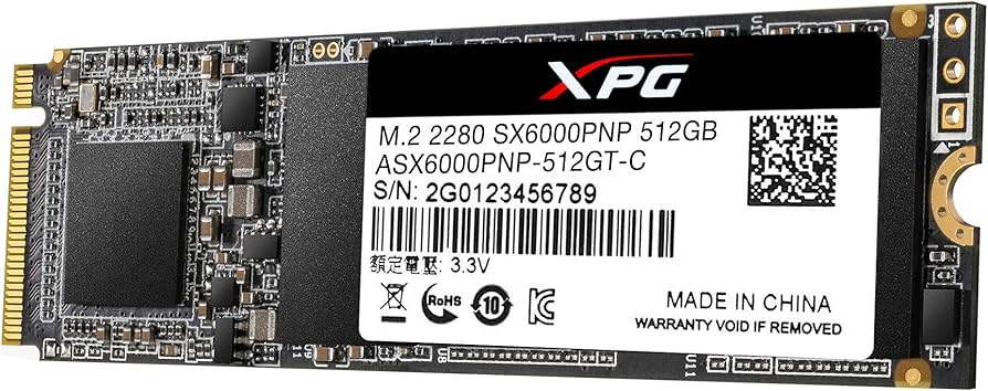 Unidad de Estado Sólido SSD XPG Spectrix S40G, 512GB, PCI Express 3.0, M.2 NVMe 1.3 PCIe Gen3x4  SKU: AS40G-512GT-C