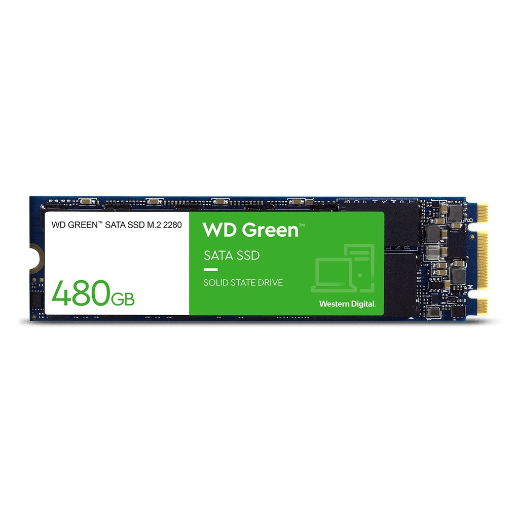 SSD Unidad de Estado Sólido Western Digital Green WDS480G2G0B de 480GB, M.2 SATA III (6Gb/s). SKU: WDS480G2G0B