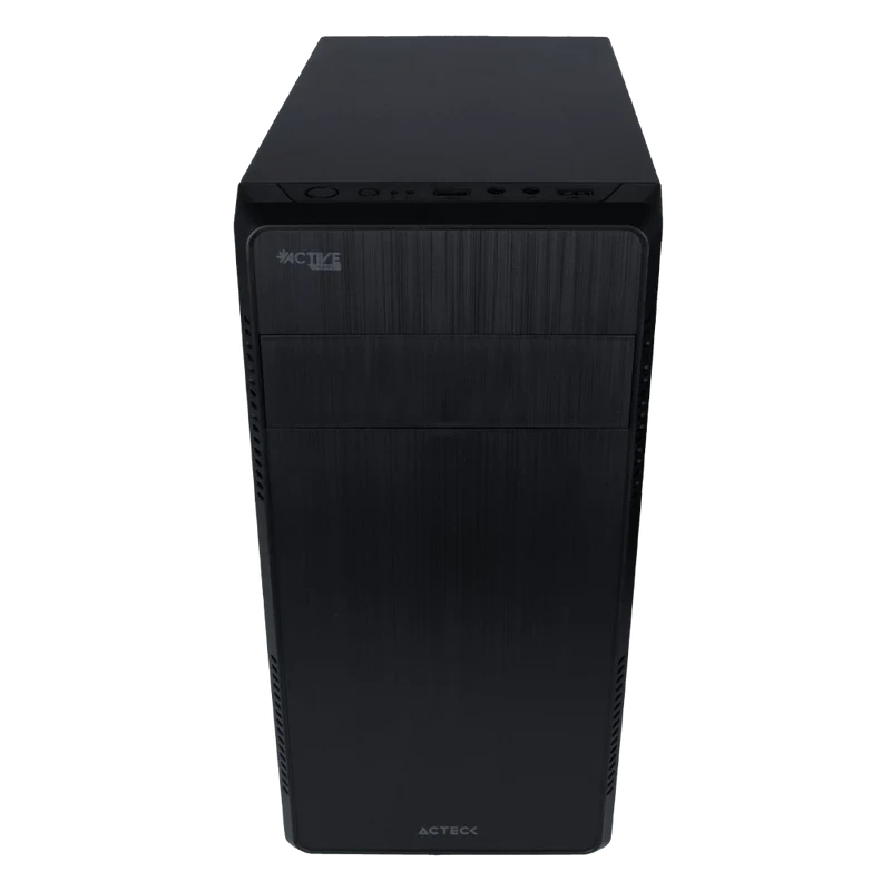 Gabinete Acteck Kioto GI240, Mini Tower, Micro ATX/Mini-ITX, USB 2.0/USB 3.2, con Fuente de 500W, 1 Ventilador Instalado, Negro SKU: AC-932547