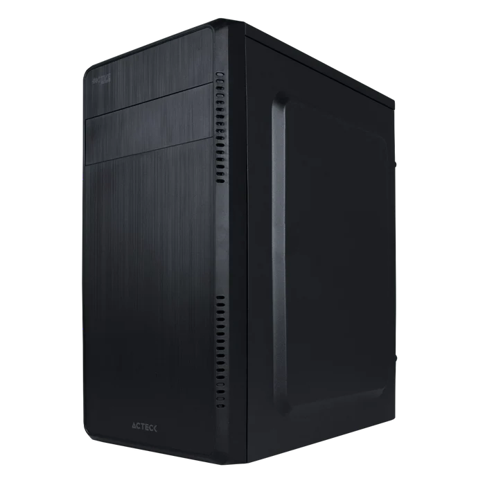 Gabinete Acteck Kioto GI240, Mini Tower, Micro ATX/Mini-ITX, USB 2.0/USB 3.2, con Fuente de 500W, 1 Ventilador Instalado, Negro SKU: AC-932547