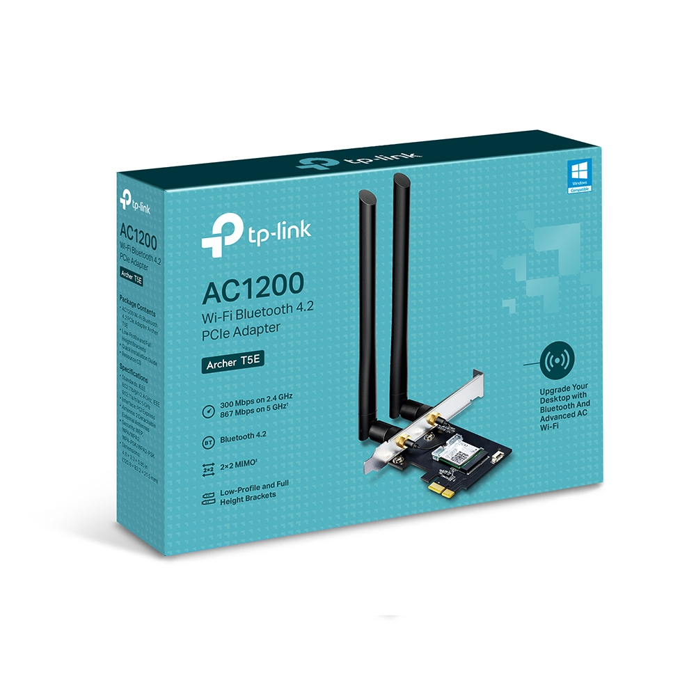 TP-Link Tarjeta de Red ARCHER T5E, 867Mbit/s, PCI Express, 2 Antenas SKU: ARCHER T5E