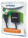 Manhattan Adaptador HDMI Macho - VGA Hembra, 22cm, Negro SKU: 151436