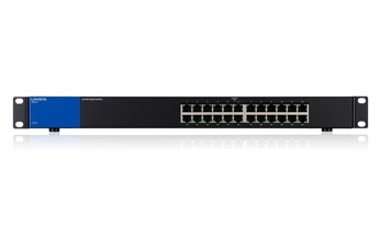 Switch Linksys Gigabit Ethernet LGS124, 24 Puertos 10/100/1000Mbps, 8000 Entradas - No Administrable SKU: LGS124