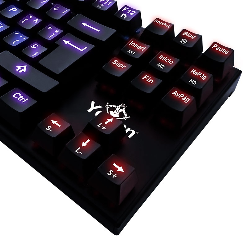 Teclado Gamer Yeyian Spark Serie 2000 RGB, Teclado Mecánico, Outemu Red, Alámbrico, Negro (Español)
SKU: YAT1806