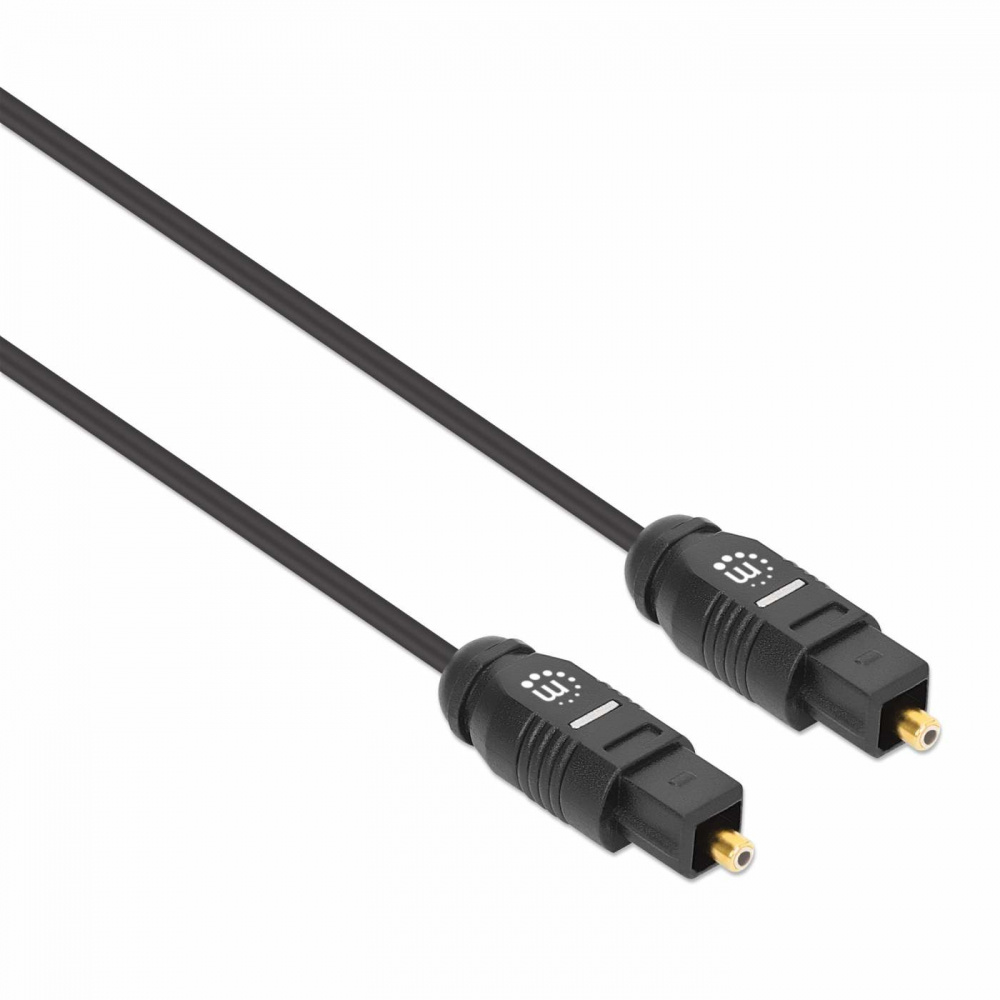 Manhattan Cable AUX Toslink Macho - Toslink Macho, 1 Metro, Negro SKU: 356060