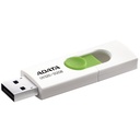 Memoria USB Adata UV320, 512GB, USB 3.1, Lectura 100MB/s, Blanco/Verde SKU: AUV320-512G-RWHGN