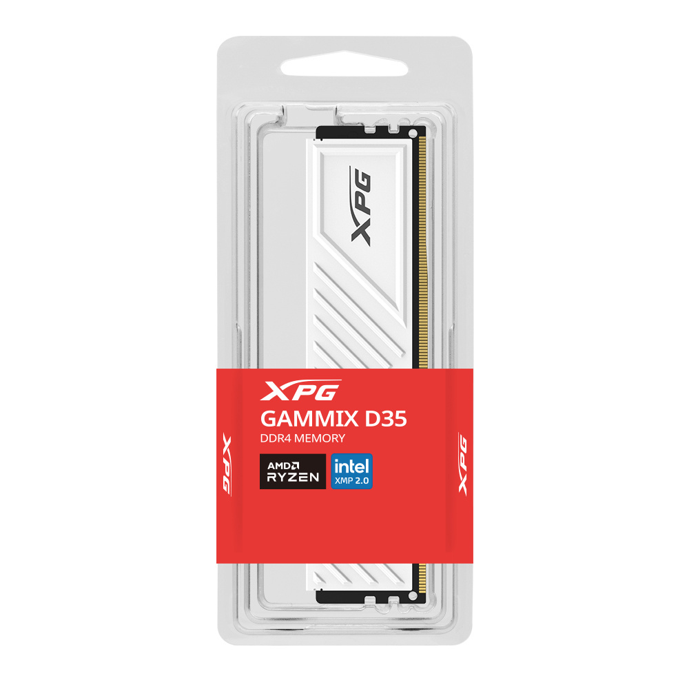 Memoria RAM XPG Gammix D35 DDR4, 3200MHz, 16GB, CL16, XMP, Blanco SKU: AX4U320016G16A-SWHD35