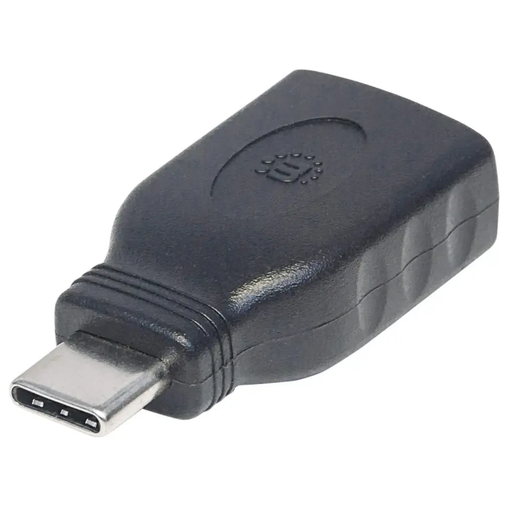 Manhattan Adaptador USB C Macho - USB A Hembra, Negro AC-6508 SKU: 354646