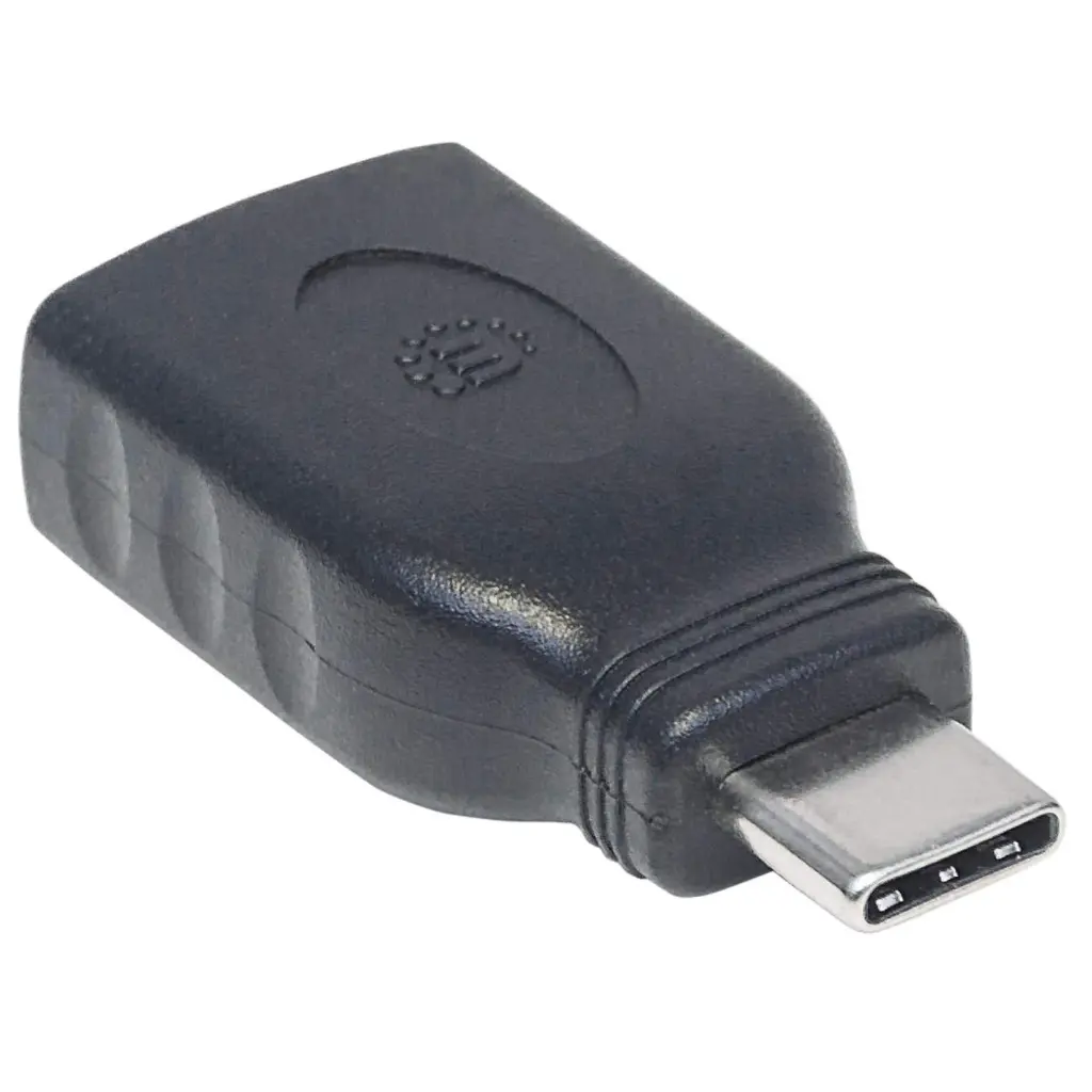 Manhattan Adaptador USB C Macho - USB A Hembra, Negro AC-6508 SKU: 354646