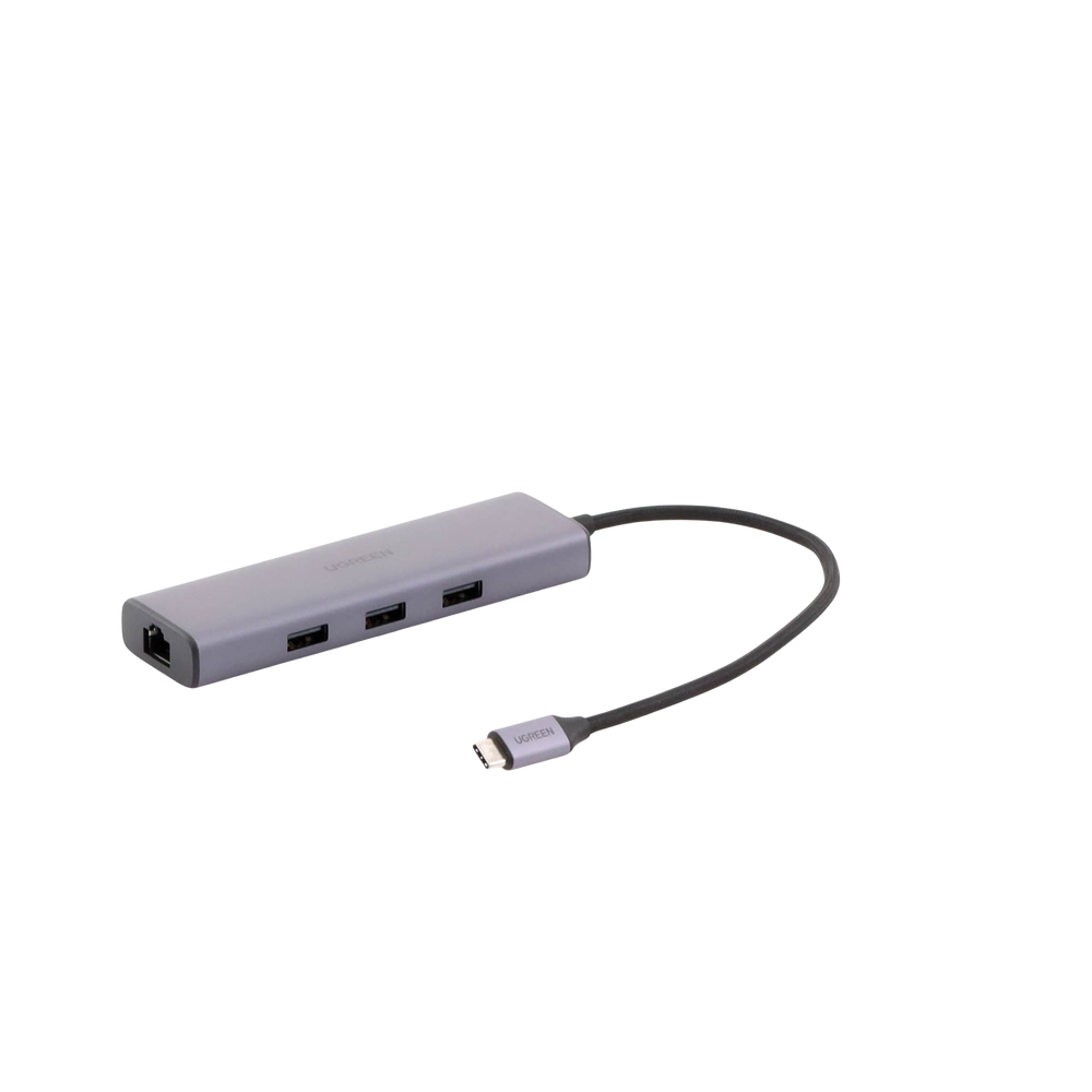 HUB USB-C (Docking Revodok Pro 210) Ugreen 10 en 1 | 2 Puertos HDMI 8K,4K@60Hz | 3 USB-A | USB-C (5Gbps) | USB-C PD Carga 100W | RJ45 (Gigabit Ethernet) | Lector Tarjetas SD + Micro SD (TF) Simultáneo | Carcasa de Aluminio SKU: 15598