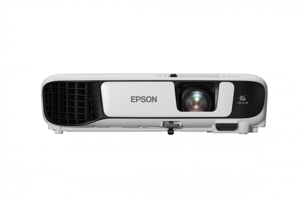 Proyector Epson Power Lite W52+ 3LCD, WXGA 1280 x 800, 4000 Lúmenes, con Bocina, Blanco/Negro SKU: V11HA02021