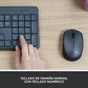 Kit de Teclado y Mouse Logitech MK235, Inalámbrico, USB, Negro (Español) KB-597 SKU: 920-007901