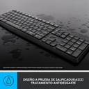 Kit de Teclado y Mouse Logitech MK235, Inalámbrico, USB, Negro (Español) KB-597 SKU: 920-007901