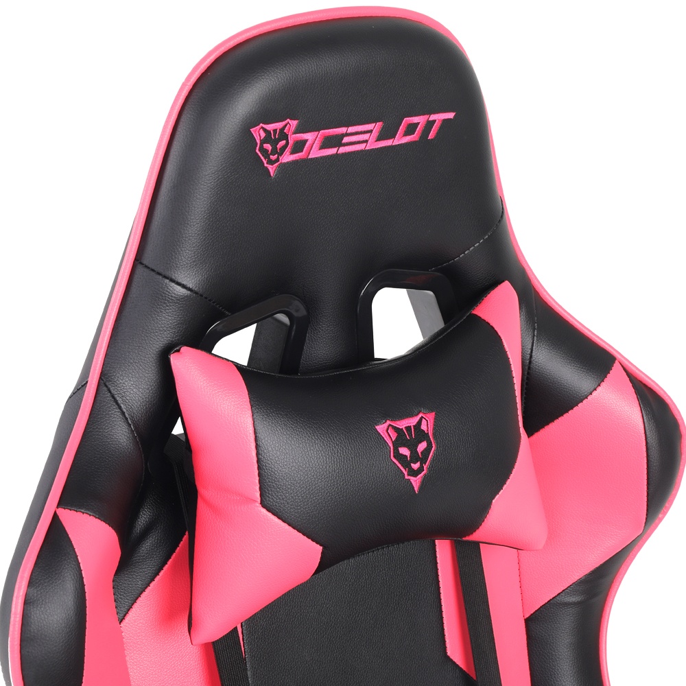 Ocelot Gaming Silla Gamer OGS-03, hasta 150Kg, Negro/Rosa SKU: OGS-03