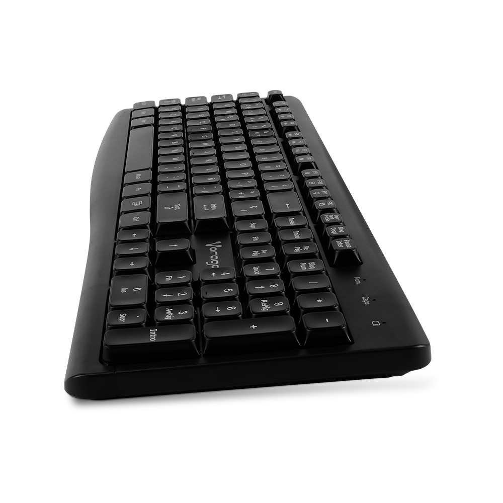 Teclado Vorago KM-200 V2, Inalámbrico, USB-A, Negro (Español)
SKU: KM-200-V2