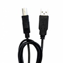 Vorago Cable USB 2.0 A Macho - USB 2.0 B Macho, 1.5 Metros, Negro SKU: CAB-104