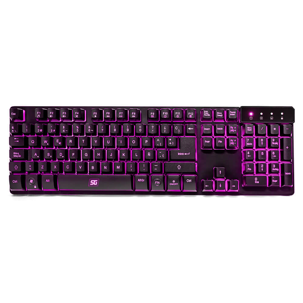 Teclado Vorago KB-502, Alámbrico, USB, Negro (Español) SKU: KB-502