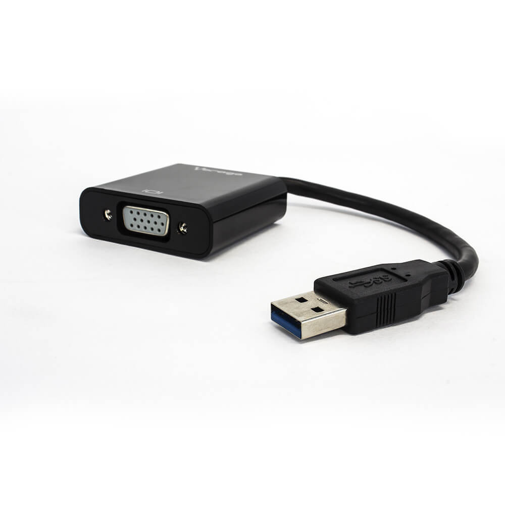 Vorago Adaptador USB 3.0 Macho - VGA Hembra, Negro SKU: ADP-200