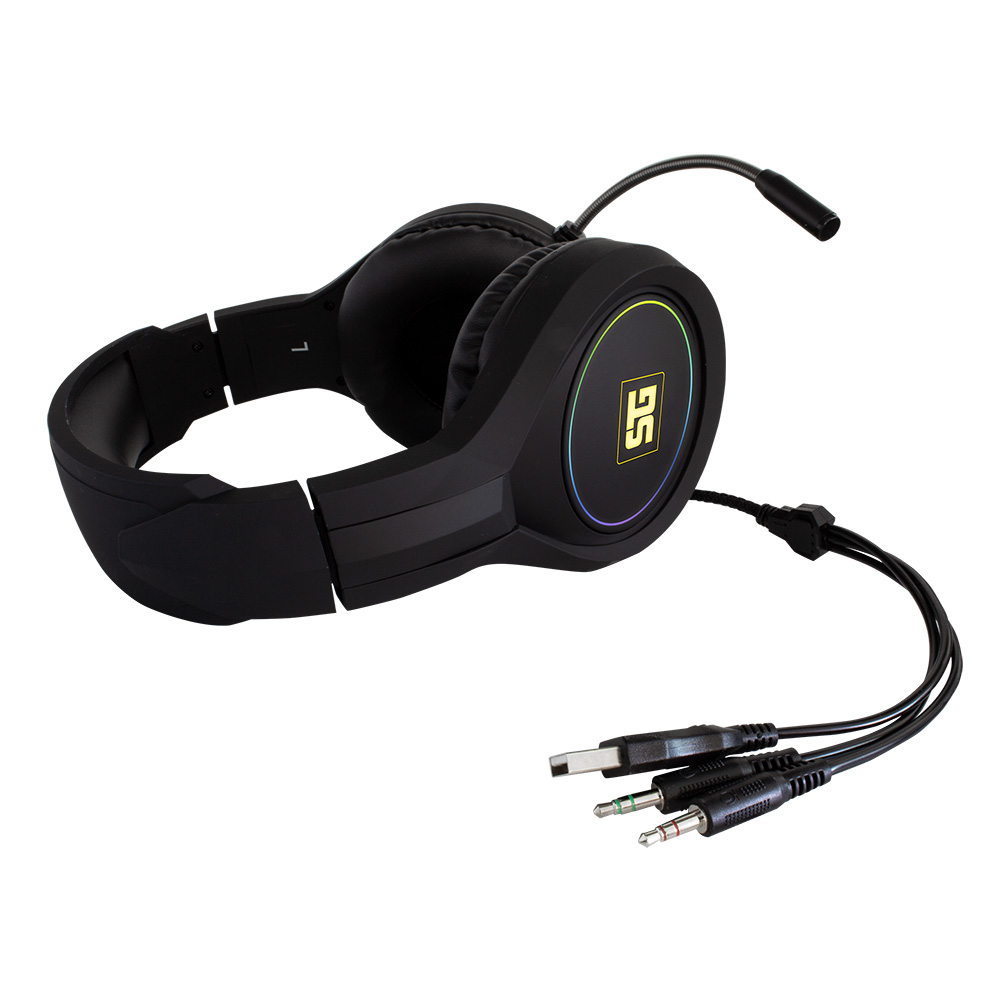 Vorago Audífonos Gamer HS-502, Alámbrico, 3.5mm, Negro SKU: HS-502