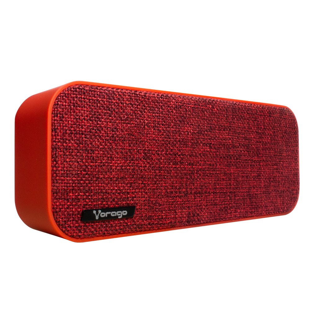 Vorago Bocina Portátil BSP-150, Bluetooth, Alámbrico/Inalámbrico, 2.0 Canales, 6W RMS, USB, Rojo SKU: BSP-150-RD