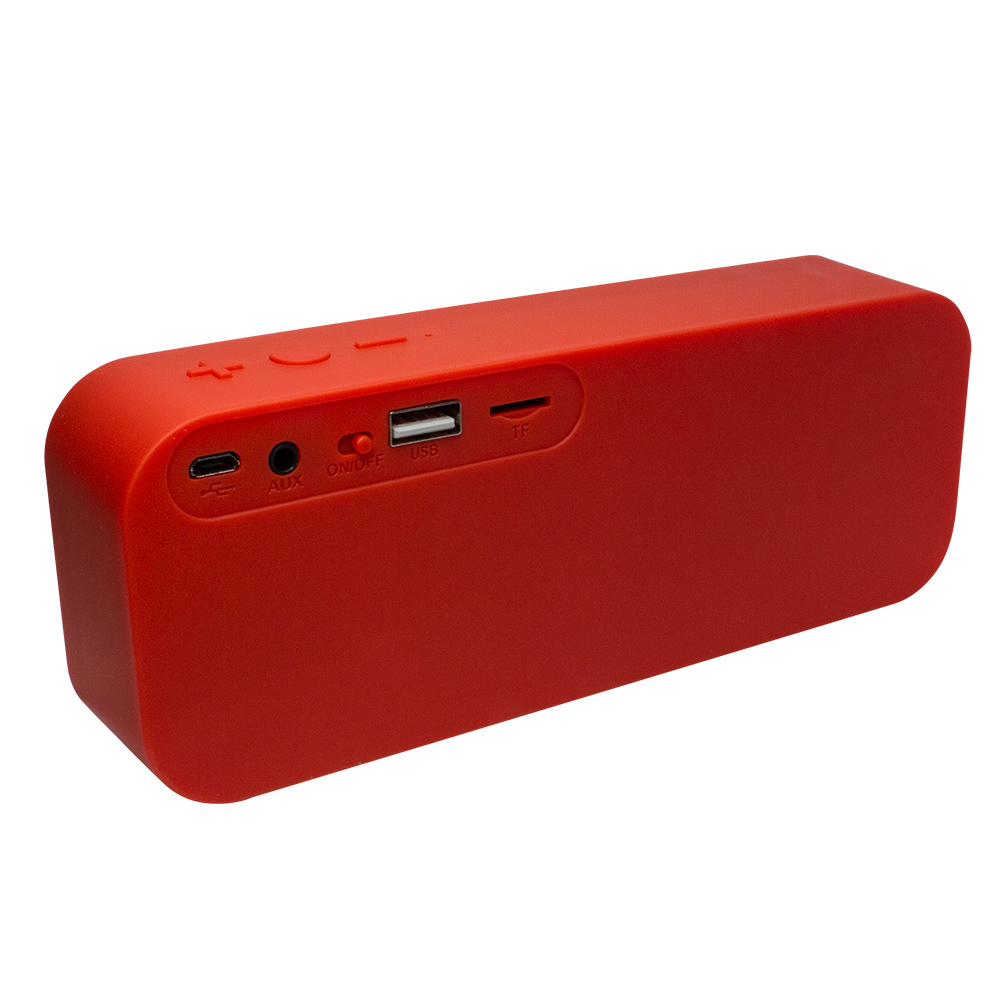 Vorago Bocina Portátil BSP-150, Bluetooth, Alámbrico/Inalámbrico, 2.0 Canales, 6W RMS, USB, Rojo SKU: BSP-150-RD