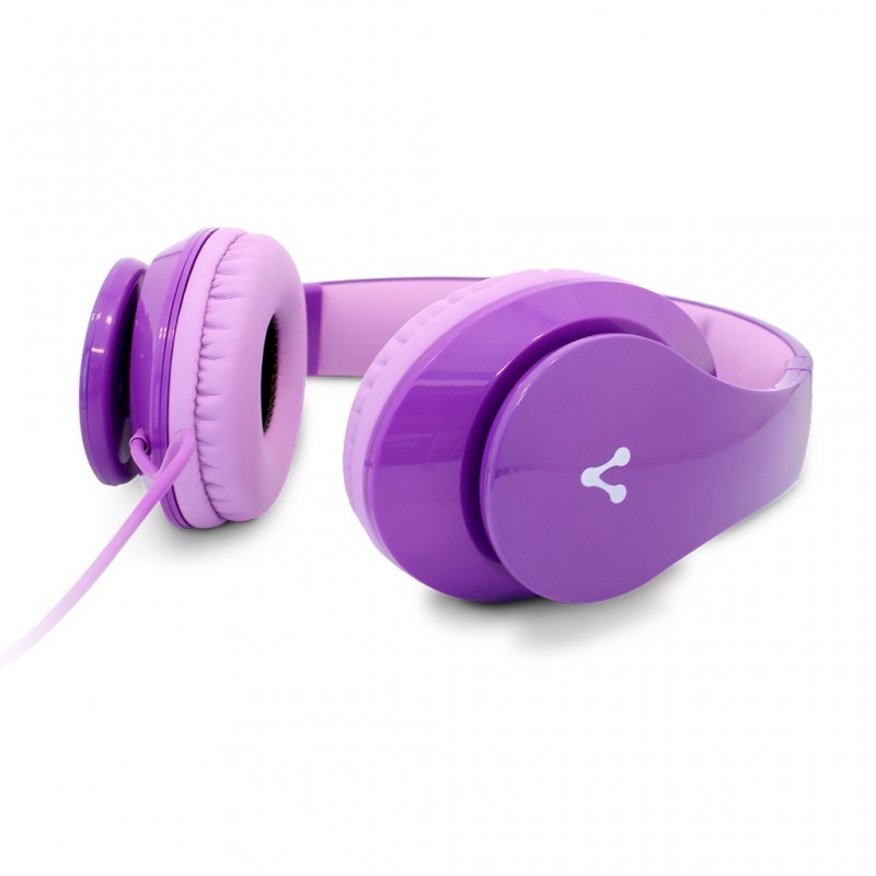 Vorago Audífonos HP-204, Alámbrico, 1.2 Metros, 3.5mm, Morado SKU: HP-204-MORADO