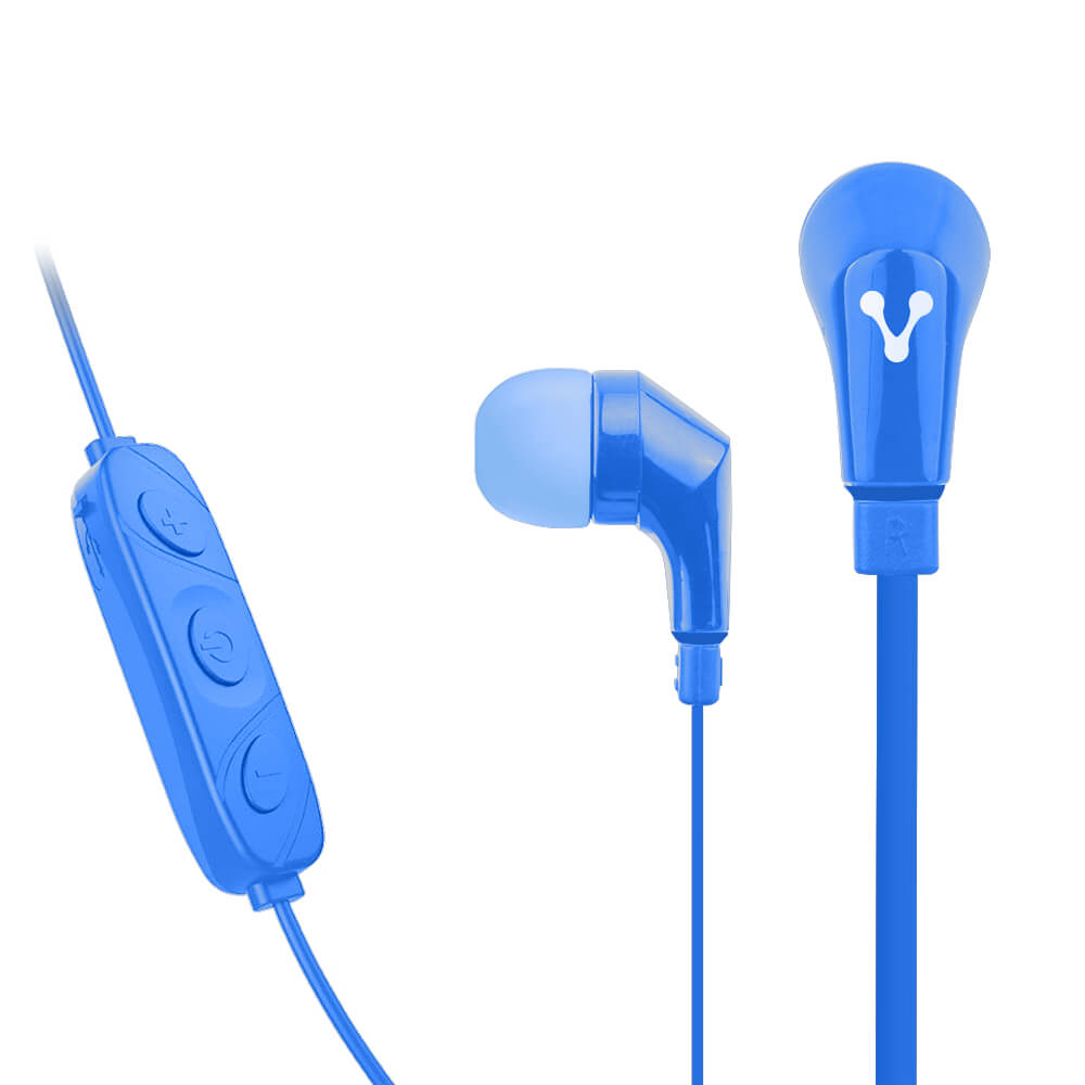 Vorago Audífonos Intrauriculares con Micrófono 103, Inalámbrico, Bluetooth, Azul SKU: EPB-103-BL