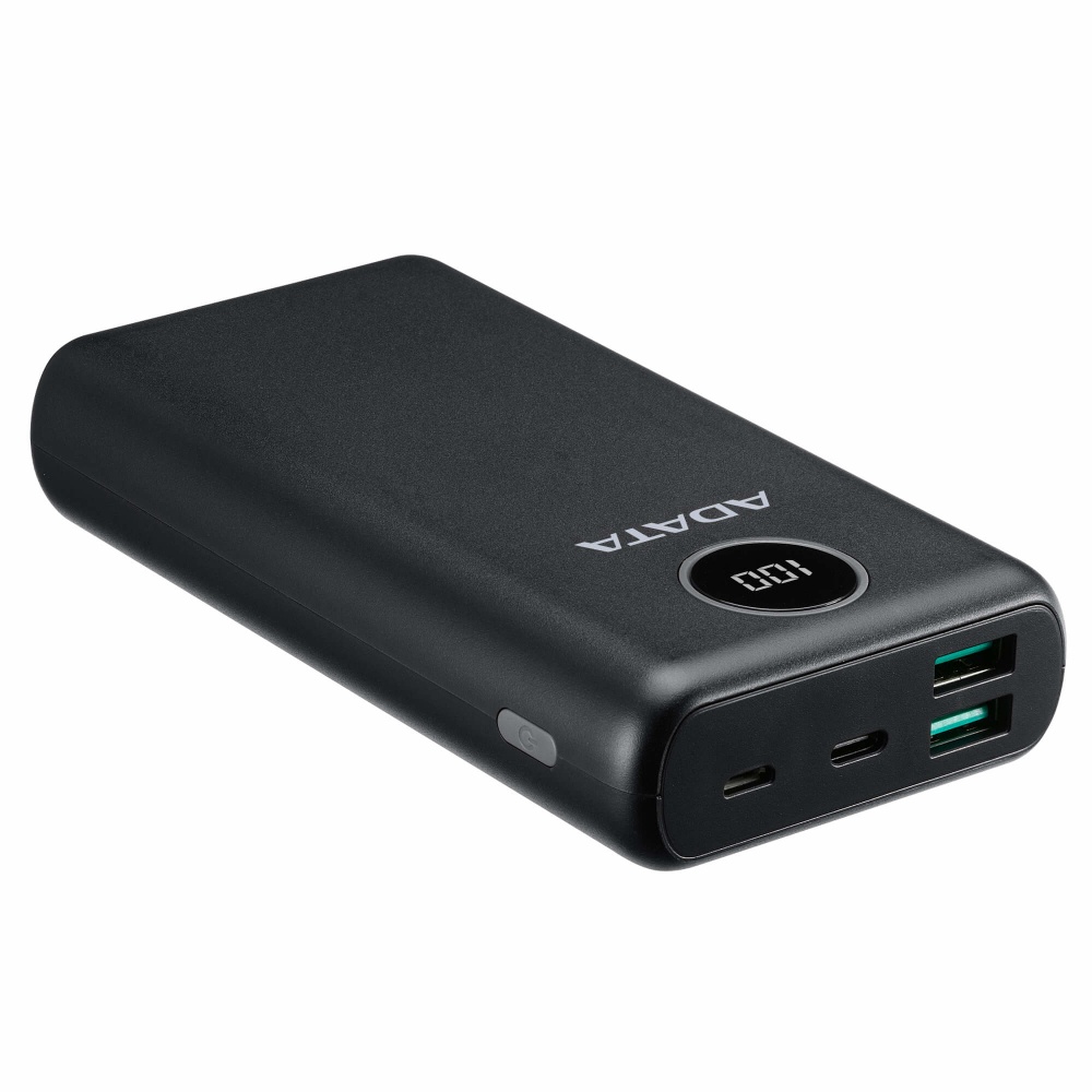 Cargador Portátil Adata P20000QCD, 20.000mAh, Negro SKU: AP20000QCD-DGT-CBK