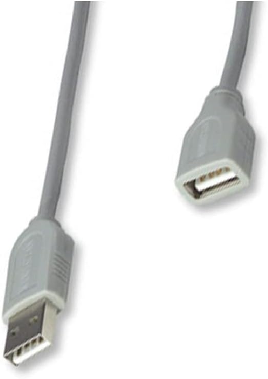 Manhattan Cable Extension USB Macho - USB Hembra, 1.8 Metros, Gris SKU: 165211