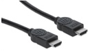 Manhattan Cable HDMI de Alta Velocidad Blindado, HDMI Macho - HDMI Macho, 4K, 30Hz, 3D, 15 Metros, Negro SKU: 308434