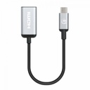 Manhattan Adaptador USB C Macho - HDMI Hembra, Negro/Plata SKU: 153706