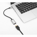 Manhattan Adaptador USB C Macho - HDMI Hembra, Negro/Plata SKU: 153706