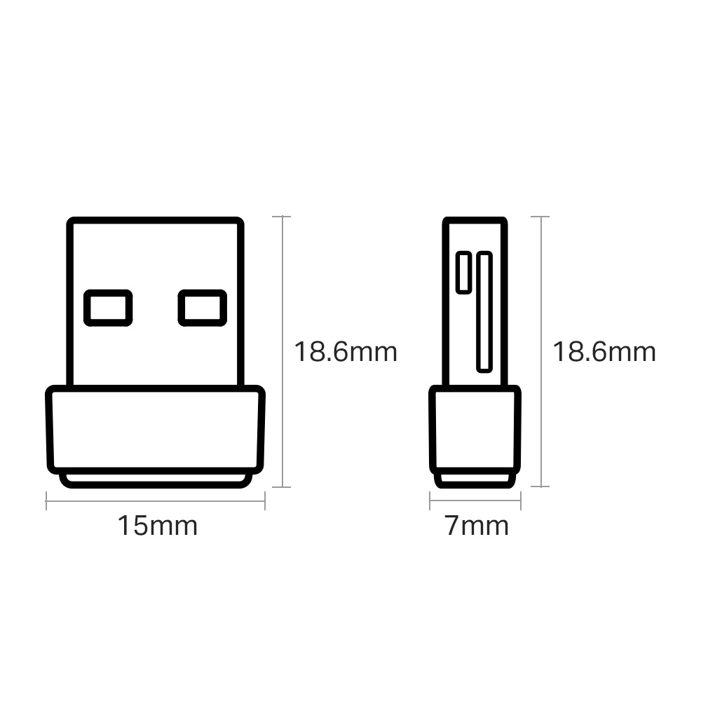 TP-Link Adaptador de Red USB Archer T2U Nano, Inalámbrico, WLAN, 633 Mbit/s, 2.4/5GHz SKU: ARCHER T2U NANO