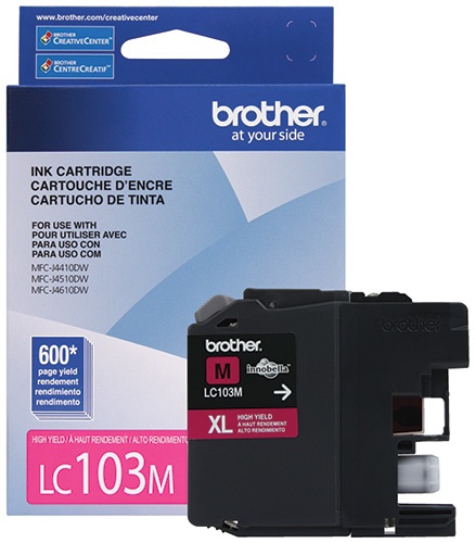 LC103M MAGENTA ORIGINAL CARTUCHO TINTA BROTHER MFC-J4410DW/ MFC-J4510DW/ MFC-J4610DW 600PAG