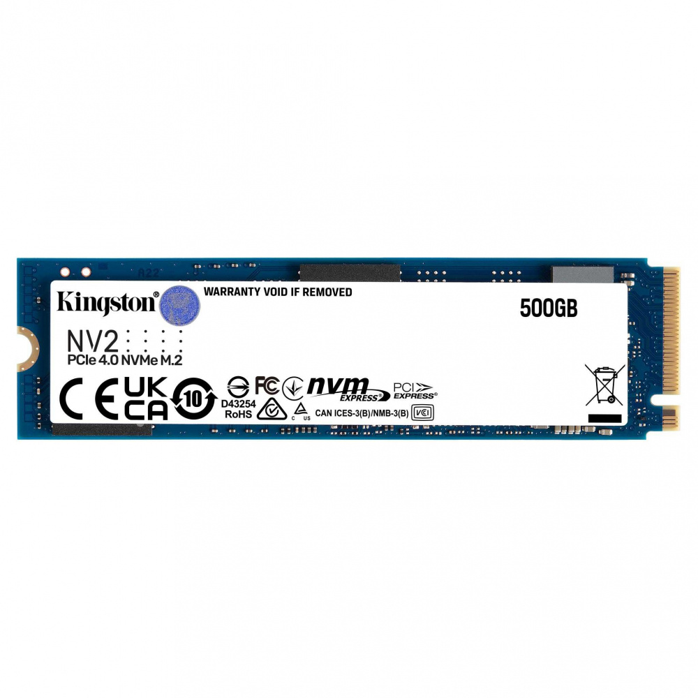 SSD Kingston NV2 NVMe, 500GB, PCI Express 4.0, M.2
Unidad de Estado Sólido SKU: SNV2S/500G