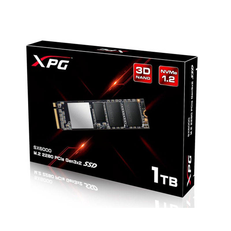 Unidad de Estado Sólido SSD XPG SX6000 Pro, 1TB, PCI Express 3.0, M.2 NVME 1.3 SKU: ASX6000PNP-1TT-C