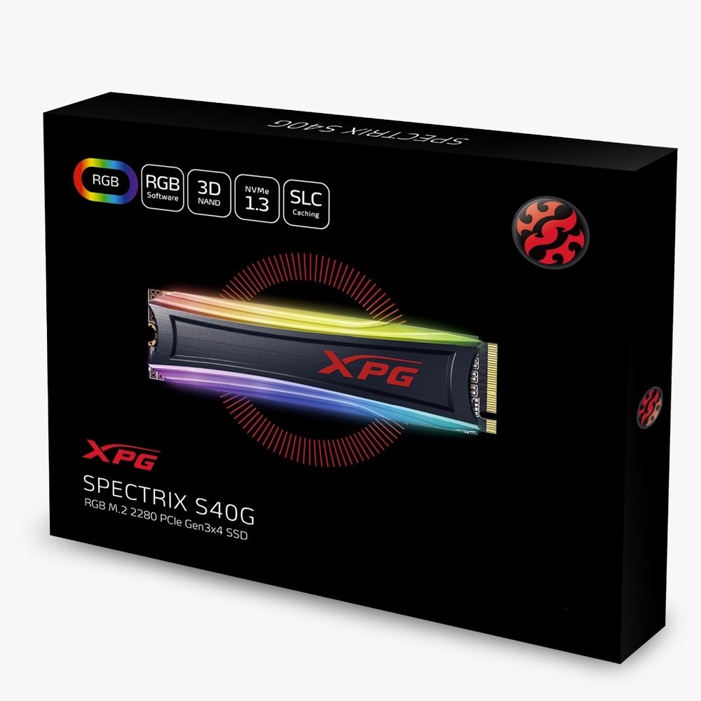 Unidad de Estado Sólido SSD XPG Spectrix S40G, 2TB, PCI Express 3.0, M.2 NVMe 1.3 SKU: AS40G-2TT-C