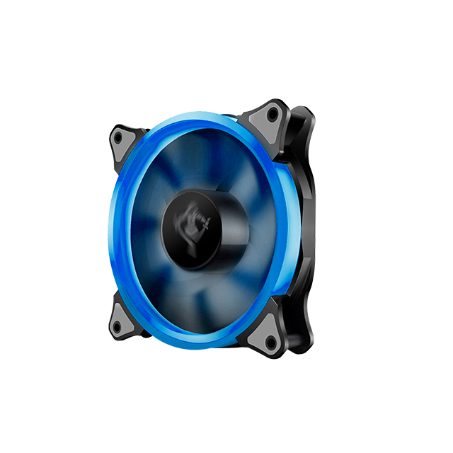 Ventilador Yeyian Typhoon LED Azul, 120mm, 1500RPM, Negro - 3 Piezas SKU: YCT-050720B