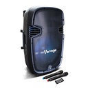 Vorago Bafle con Karaoke KSP-500, Bluetooth, Inalámbrico, 100W RMS, USB 2.0, Negro - incluye Tripie + 2 Micrófonos SKU: KSP-500