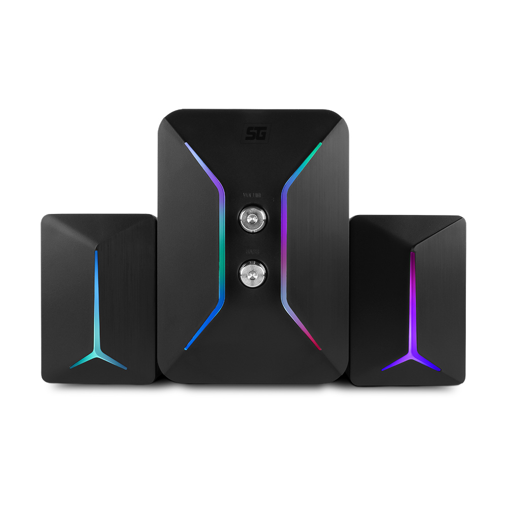 Vorago Bocinas con Subwoofer Start The Game SPK-250 RGB, Alámbrico, 2.1, 11W RMS, USB, Negro SKU: SPK-250