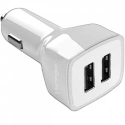 Vorago Cargador para Auto AU-103-V2, 5V, 2x USB 2.1A, Blanco SKU: AU-103-V2-WH