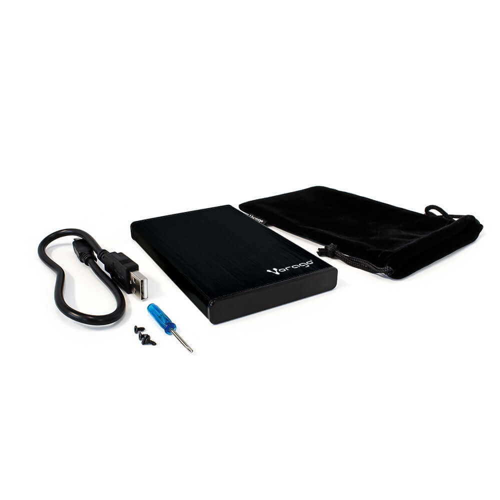 Vorago Gabinete de Disco Duro HDD-201, 2.5'', SATA, USB 3.0, Negro SKU: HDD-201/BK