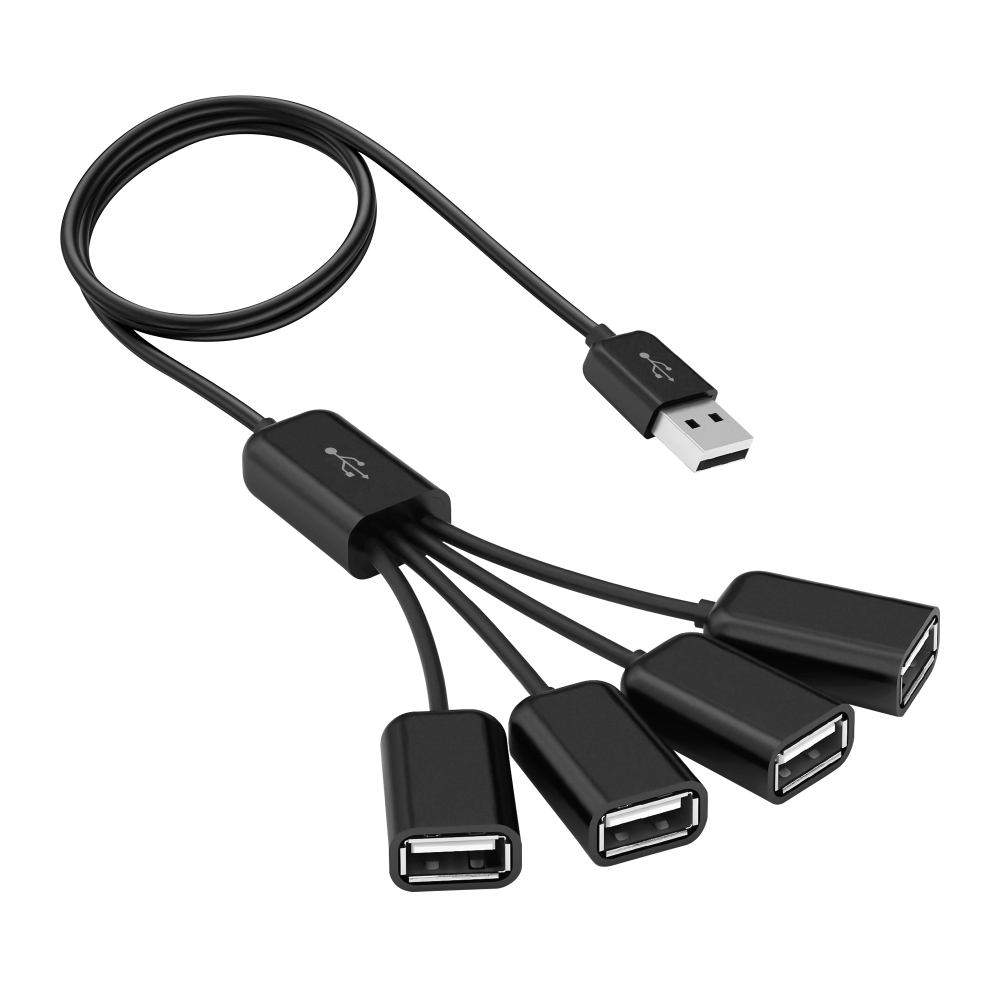 Vorago HUB HU-101 USB 2.0, 4 Puertos, Negro SKU: HU-101 MULTIPUERTO