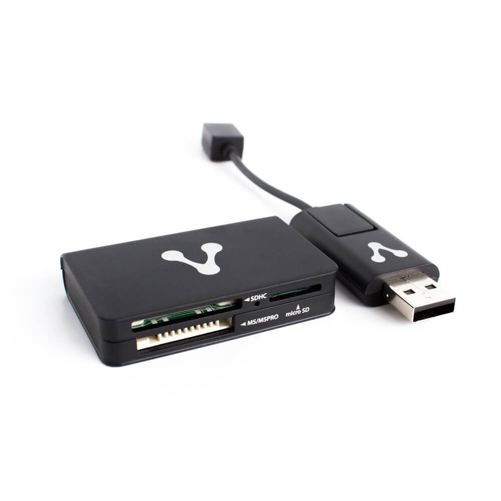 Vorago Lector de Memorias CR-300, USB/Micro-USB, Negro SKU: CR-300