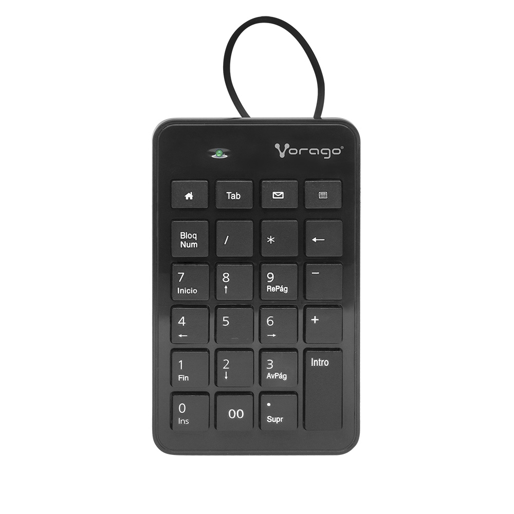 Vorago Teclado Númerico KB-106, Alámbrico, USB, Negro SKU: KB-106