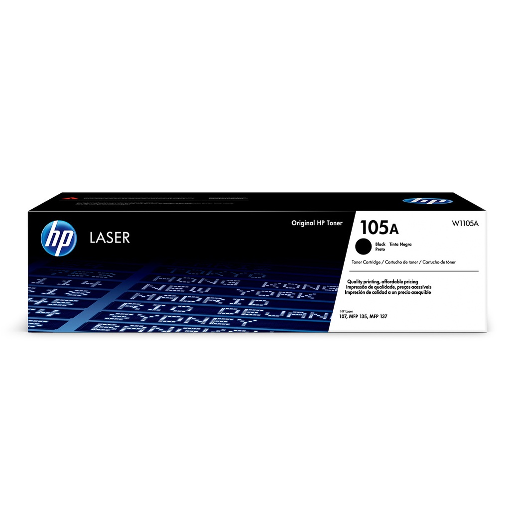 W1105A Original Toner HP 105A/HP105A LaserJet 107A,  MFP M135A, M135W, MFP 137FN 1,000 Páginas SKU: W1105A