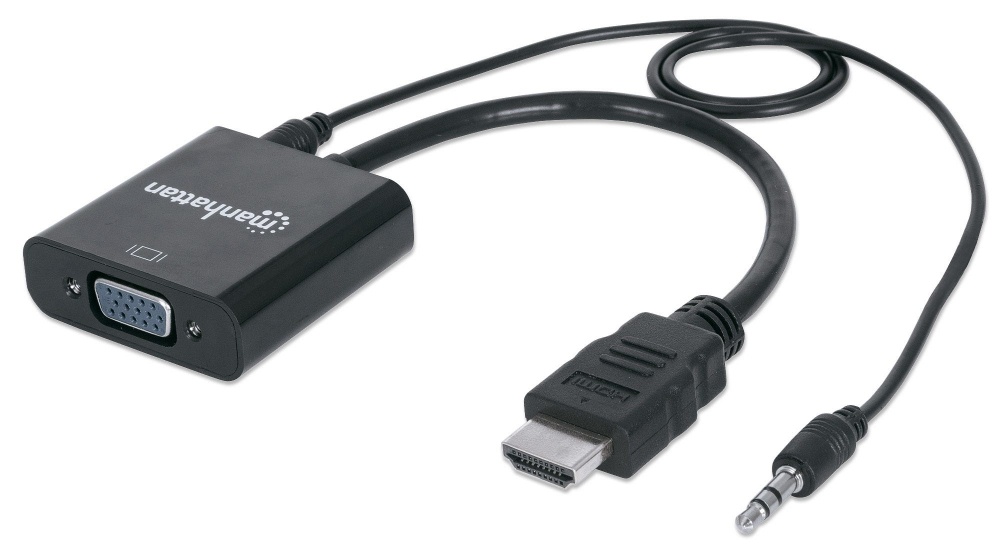 Manhattan Convertidor HDMI Macho - VGA Hembra, Negro AC-4065 SKU: 151559