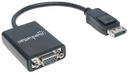 Manhattan Cable DisplayPort Macho - VGA (D-Sub) Hembra, 60Hz, 15cm, Negro SKU: 151962