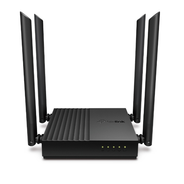 Router TP-Link Gigabit Ethernet de Banda Dual MU-MIMO Firewall ARCHER C64 AC1200, Inalámbrico, 1200Mbit/s, 5x RJ-45, 2.4/5GHz, con 4 Antenas Externas SKU: ARCHER C64